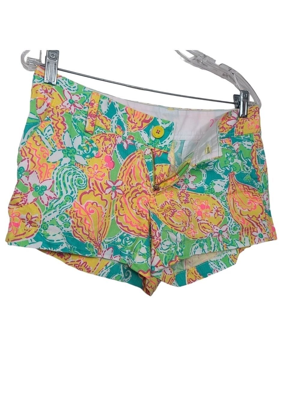 Lilly Pulitzer The Walsh Colorful Floral Shorts 2 - Picture 2 of 6
